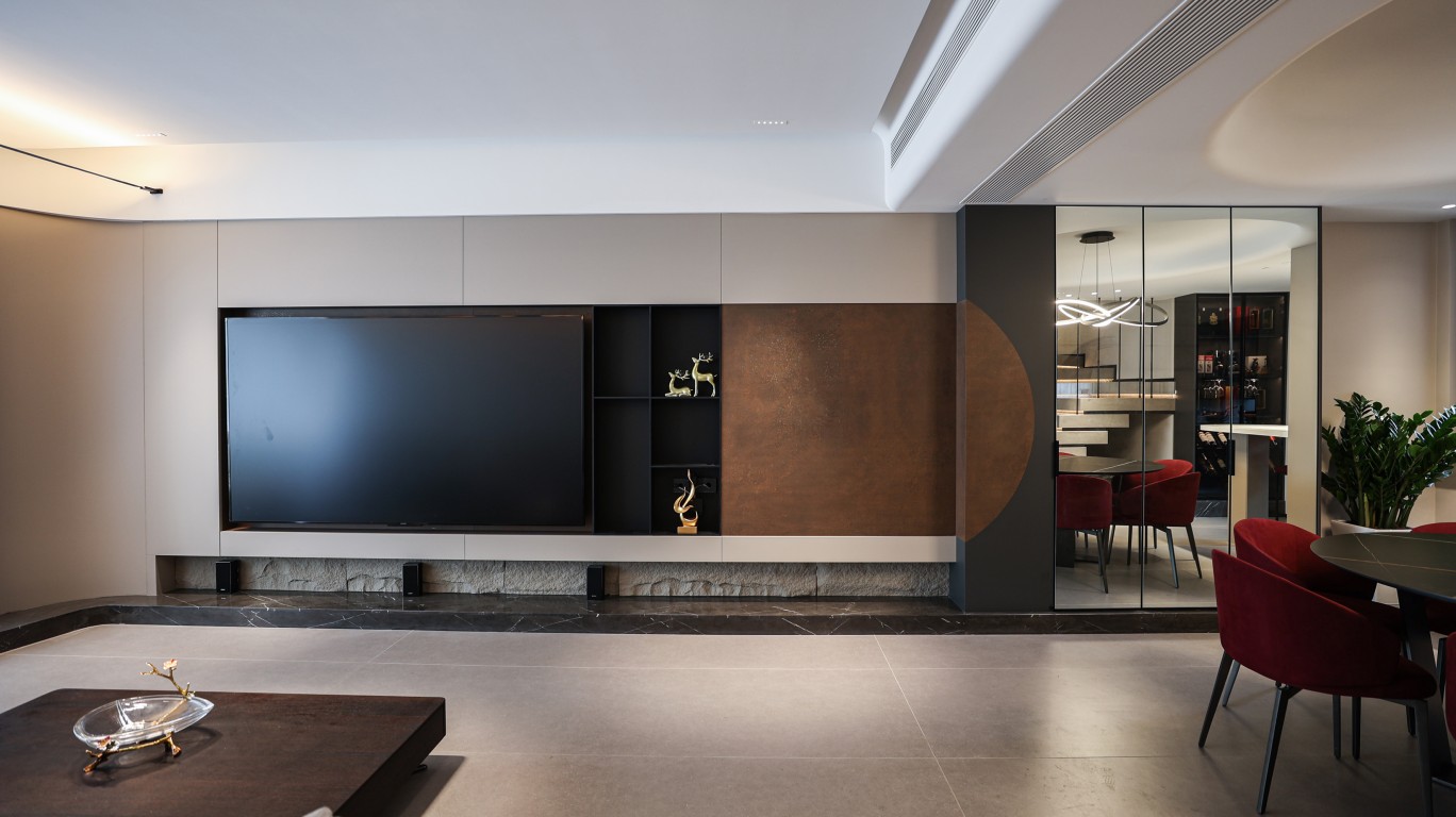 乐山现代空间瑜伽岩板案例