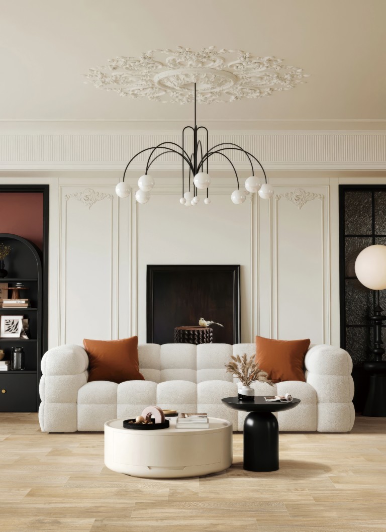 中古法式奶油客厅